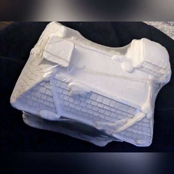 Vintage Christmas village ceramic sealed California Creations SE185 Post Office - Picture 10 of 11